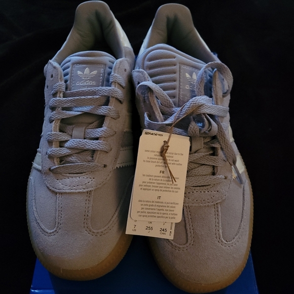 ADIDAS Samba XLG J Blue Gum Sneakers Sz 7Y NIB - Picture 10 of 15